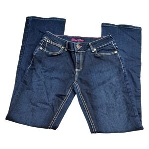 Wrangler Womens Dark Wash Bootcut Jeans Embroidered 10MWZBR Size 9/10 x 34